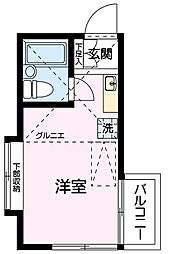 ルネ巣鴨 ワンルームの間取図画像