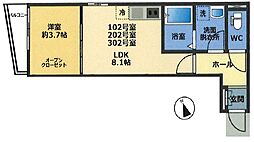 間取図画像 1LDK