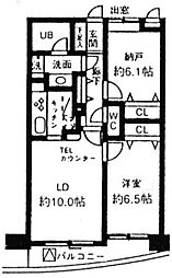 JR山手線 渋谷駅 徒歩11分の賃貸マンション 3階2LDKの間取り