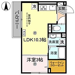 間取図画像 1LDK
