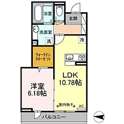 ソフィアハイツ 2階1LDKの間取り