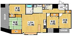 アクロス天神センタープラザ 4LDKの間取図画像
