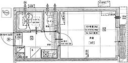 ソラナテラス舎人 1Kの間取図画像