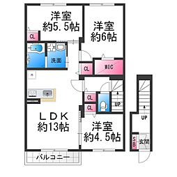 アーク百舌鳥 3LDKの間取図画像