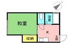 Ｌａ・Ｖｉｌｌｅ武蔵小山 2階1Kの間取り