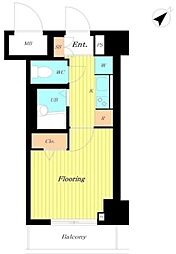 メインステージ銀座 6階1Kの間取り