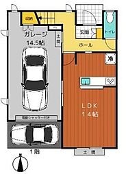 Ｎ・ガレージ 3LDKの間取り