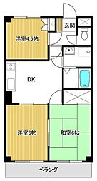 メゾンミナミ 3DKの間取図画像