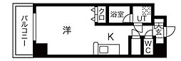 スペリオルクラブ 7階ワンルームの間取り