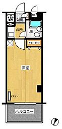 ダイアパレス名島第2 1Kの間取図画像