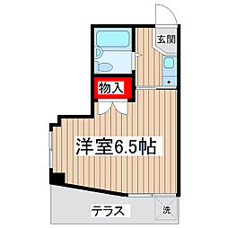 ホームコア87 1Kの間取図画像