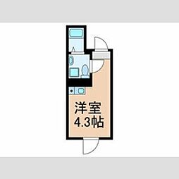 HJ PLACE 中野 3階ワンルームの間取り