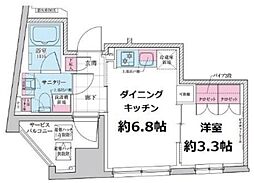 ステラメゾン三軒茶屋 1DKの間取図画像