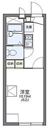 レオパレスフィーユ2 1Kの間取図画像