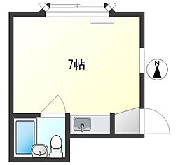 ハイム成城 ワンルームの間取図画像