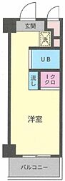 ベルトピア ワンルームの間取図画像