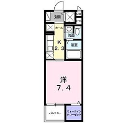 間取図画像 1K