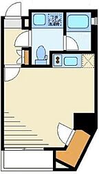 ベルファース新富町 ワンルームの間取図画像