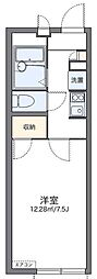 レオパレスグランドリア泉 1Kの間取図画像