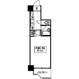 メゾン・ド・新宿 1Kの間取図画像