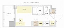 かわしん百合丘ビル ワンルームの間取図画像