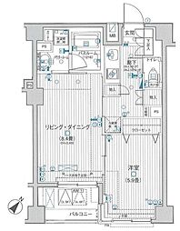 日神デュオステージ押上 1LDKの間取図画像