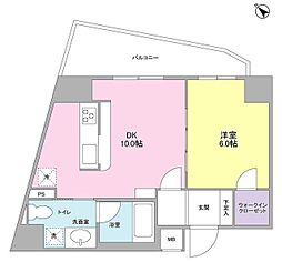 プロスペクト西巣鴨 5階1LDKの間取り