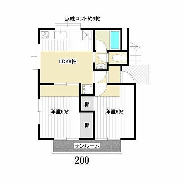 同じ建物の物件間取り写真 - ID:213103753246