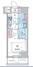 ジェノヴィア西川口III 10階1Kの間取り
