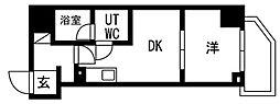 OAKLANCE錦糸町 1DKの間取図画像