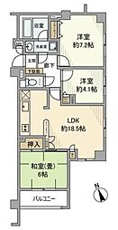 エクセルシオール新桜台 3LDKの間取図画像