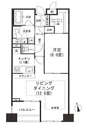 ベラカーサ秋葉原 1LDKの間取図画像