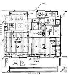 JR京浜東北・根岸線 大森駅 徒歩12分の賃貸マンション 10階1LDKの間取り
