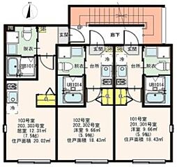 ハーモニーテラス北小岩XVI(16) 3階/303