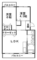 第二成瀬コーポ 3DKの間取図画像