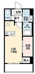 (仮称)ONLY ONE三田市三田町 新築 1LDKの間取図画像