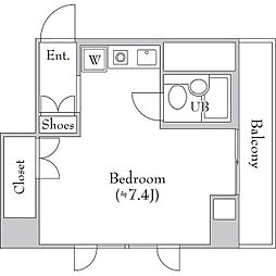 豊和ビル ワンルームの間取図画像