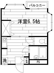 オープレー南烏山 1Kの間取図画像