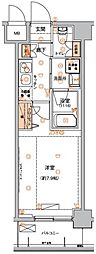 ハーモニーレジデンス東京イーストコア♯002 1Kの間取図画像
