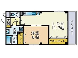 T・Kビル 1LDKの間取図画像