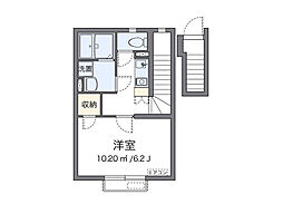 ヴィアロ大泉学園町レジデンス 2階1Kの間取り