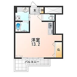 CasadePerla ワンルームの間取図画像