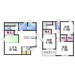 クレイドルガーデン和歌山市和歌浦東第4　1号棟 1階3LDKの間取り