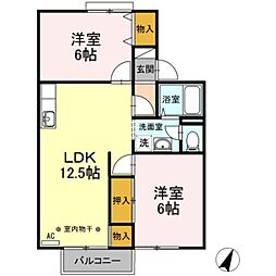 ルミエール A・B 2階