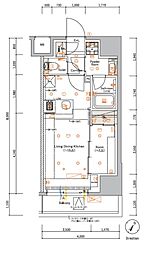 ＳＹＦＯＲＭＥ ＭＡＣＨＩＤＡ 12階1LDKの間取り