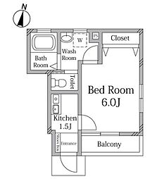 イルデパン 1Kの間取図画像
