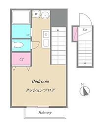PISO1&2 1Kの間取図画像