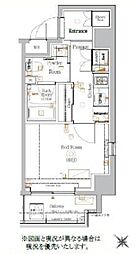 XEBECカワサキ2 1Kの間取図画像