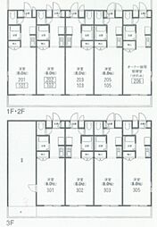 パークコート神之木 ワンルームの間取図画像