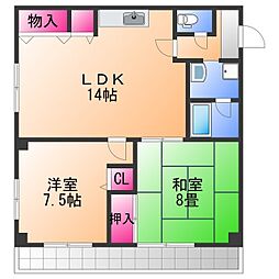ルナパリス 3LDKの間取図画像